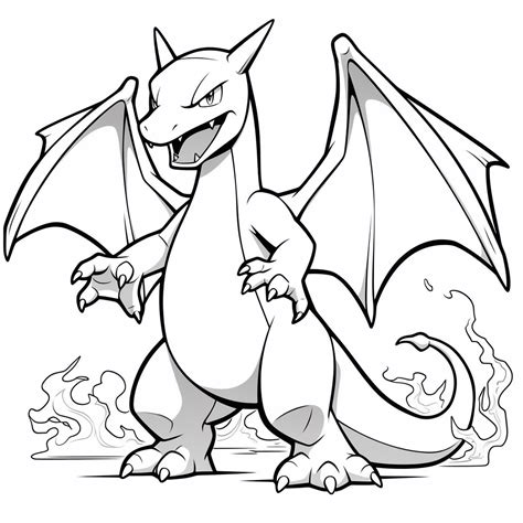 Charizard Pokemon coloring page